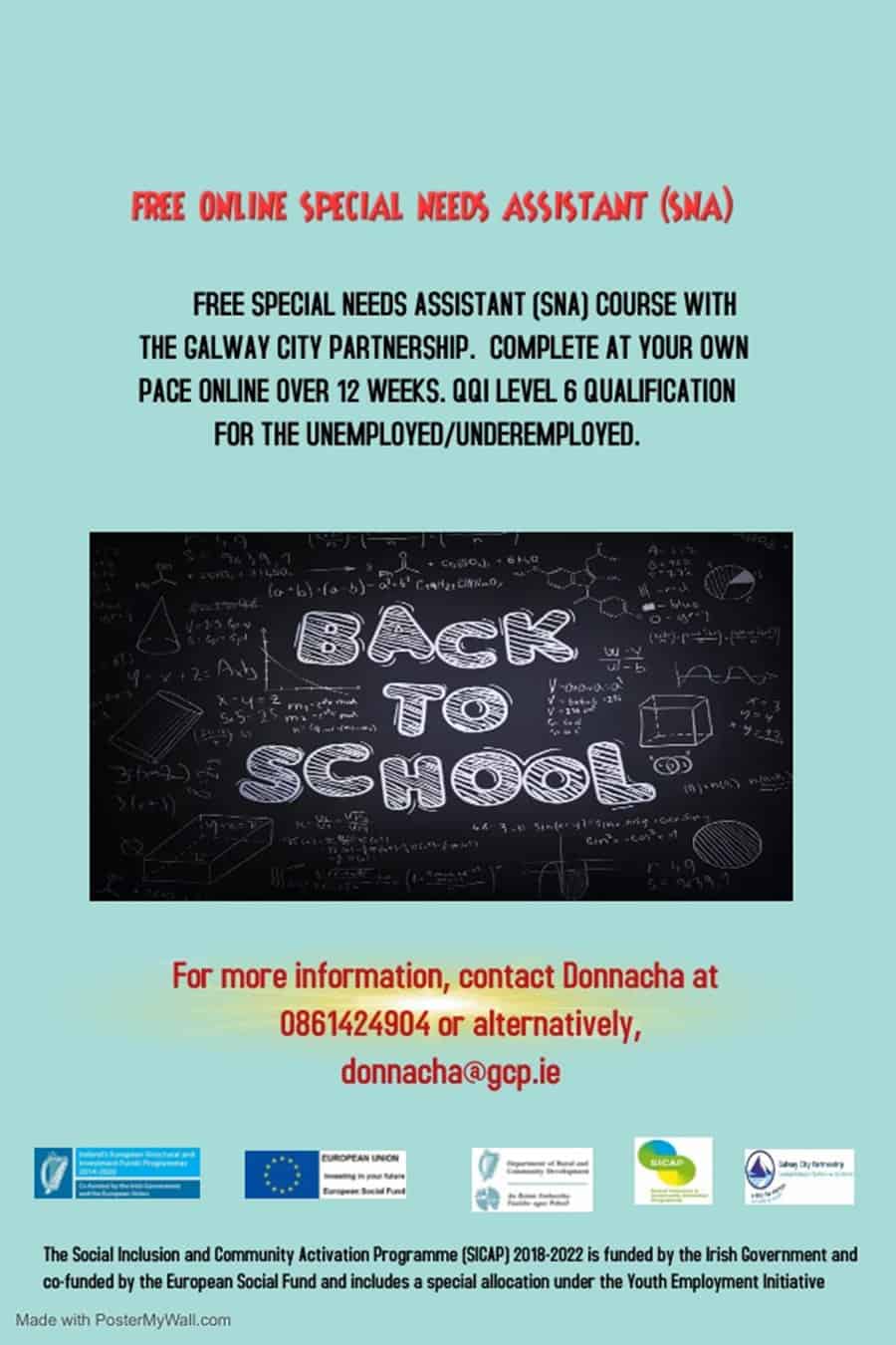 Free Online Special Needs Assistant (SNA) Course.